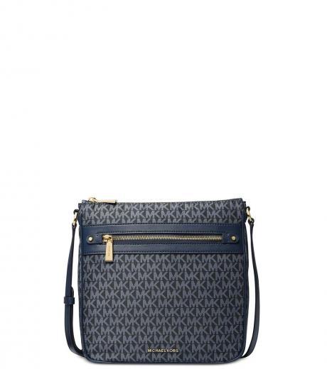 navy blue jet set charm medium crossbody bag