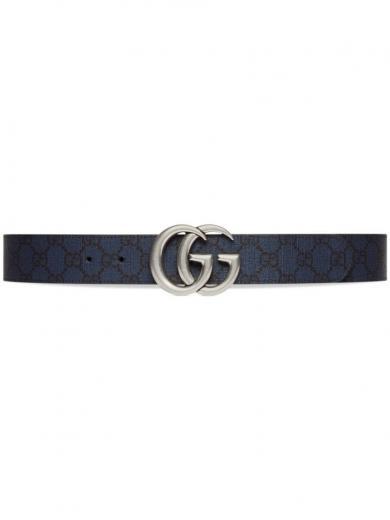 navy blue logo belt