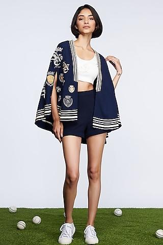 navy blue lycra cape