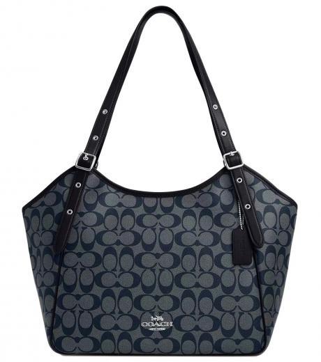 navy blue meadow large tote