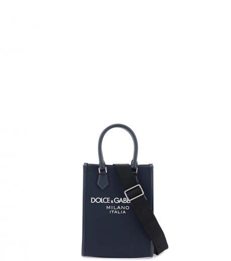 navy blue nylon medium crossbody bag