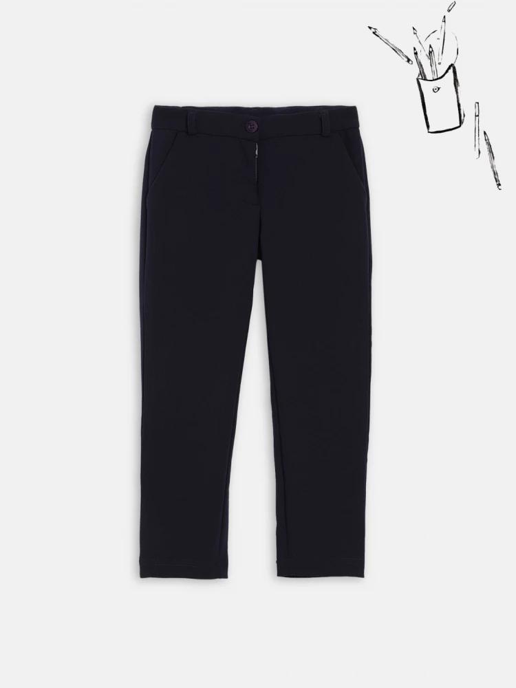 navy blue regular fit trouser