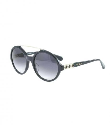 navy blue round sunglasses