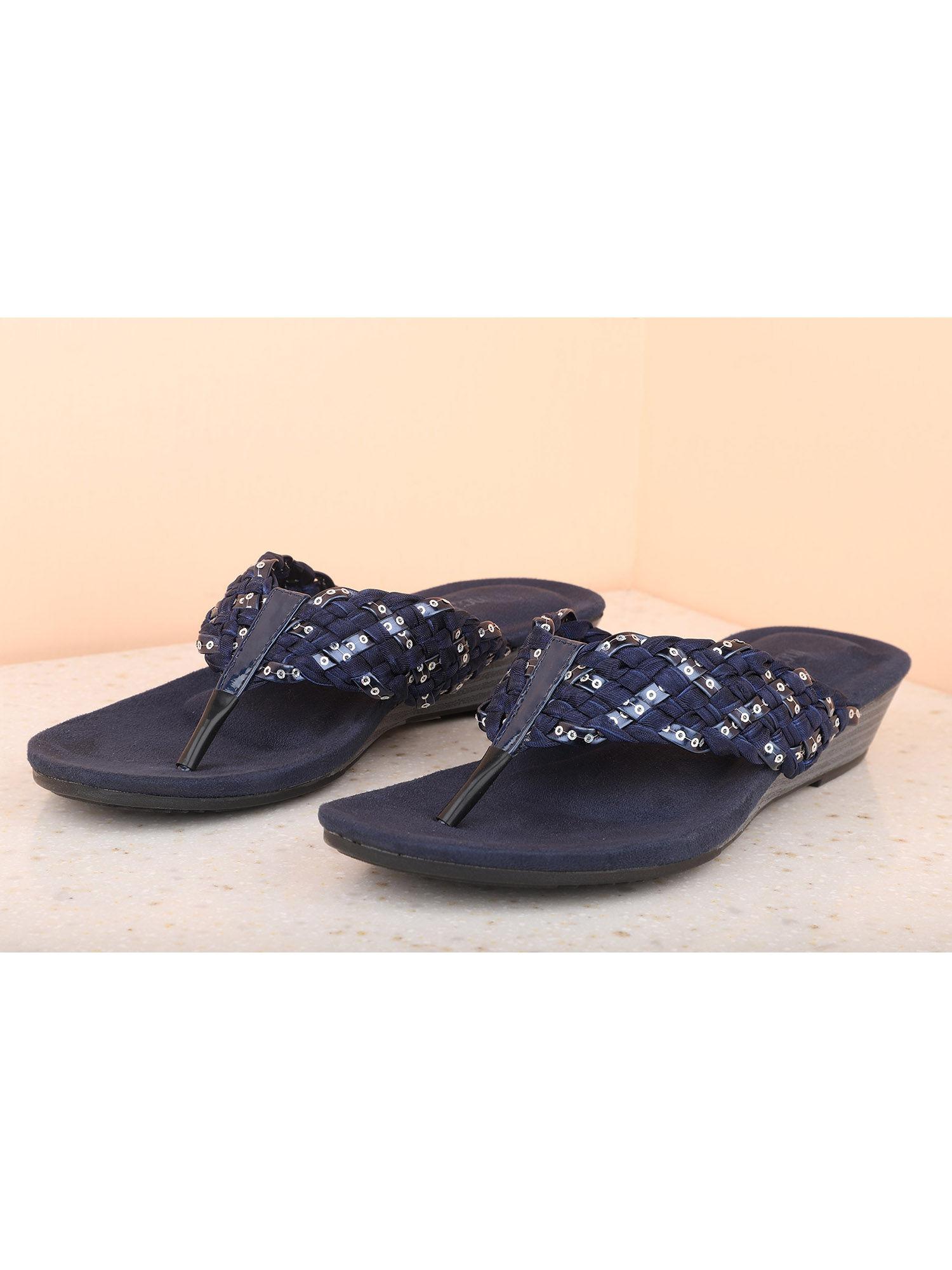 navy blue sandals