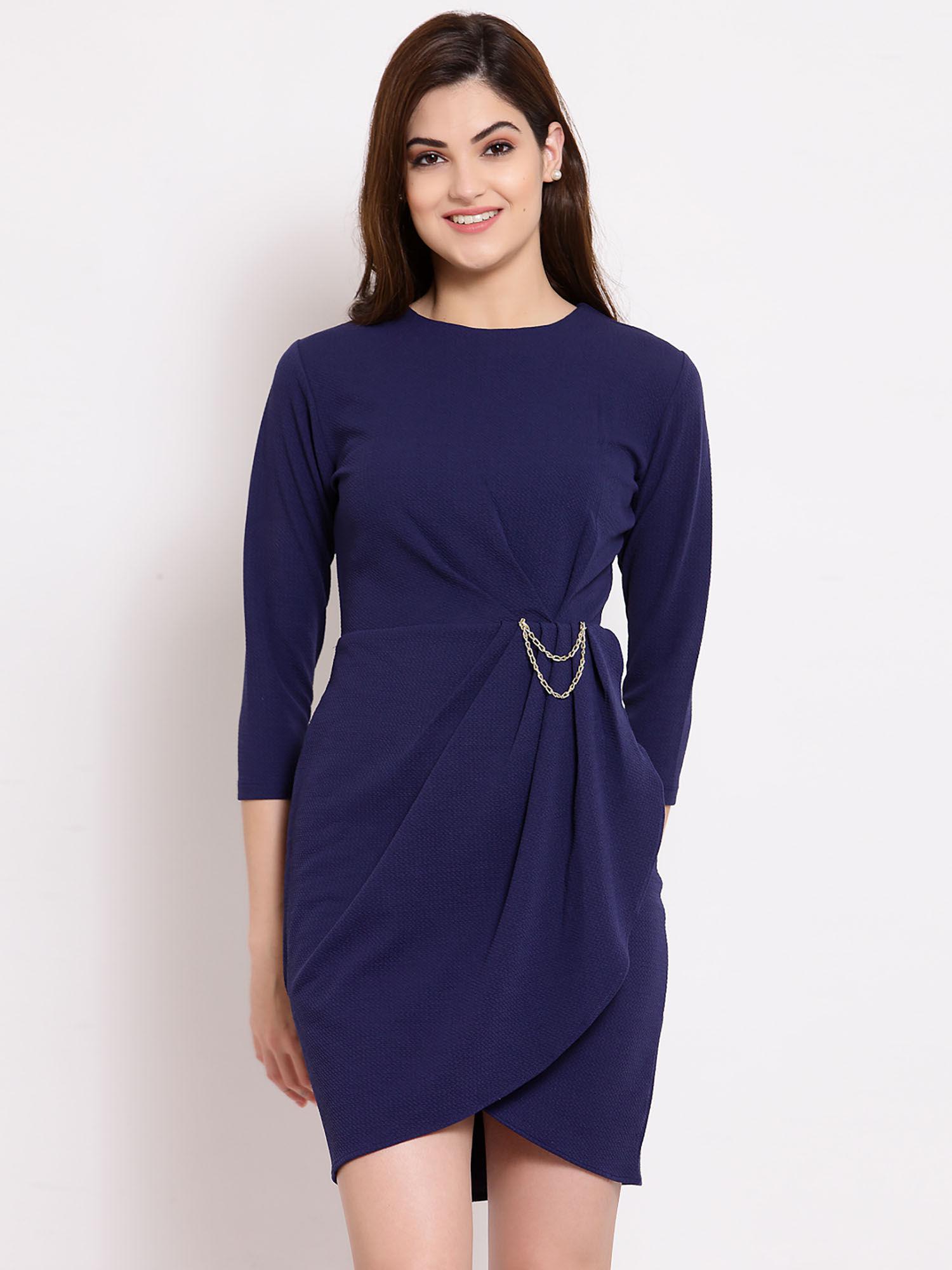 navy blue sheath dress