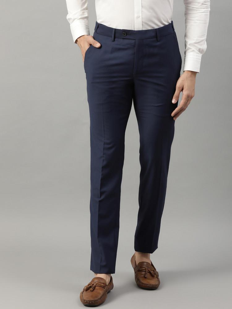 navy blue slim fit trouser