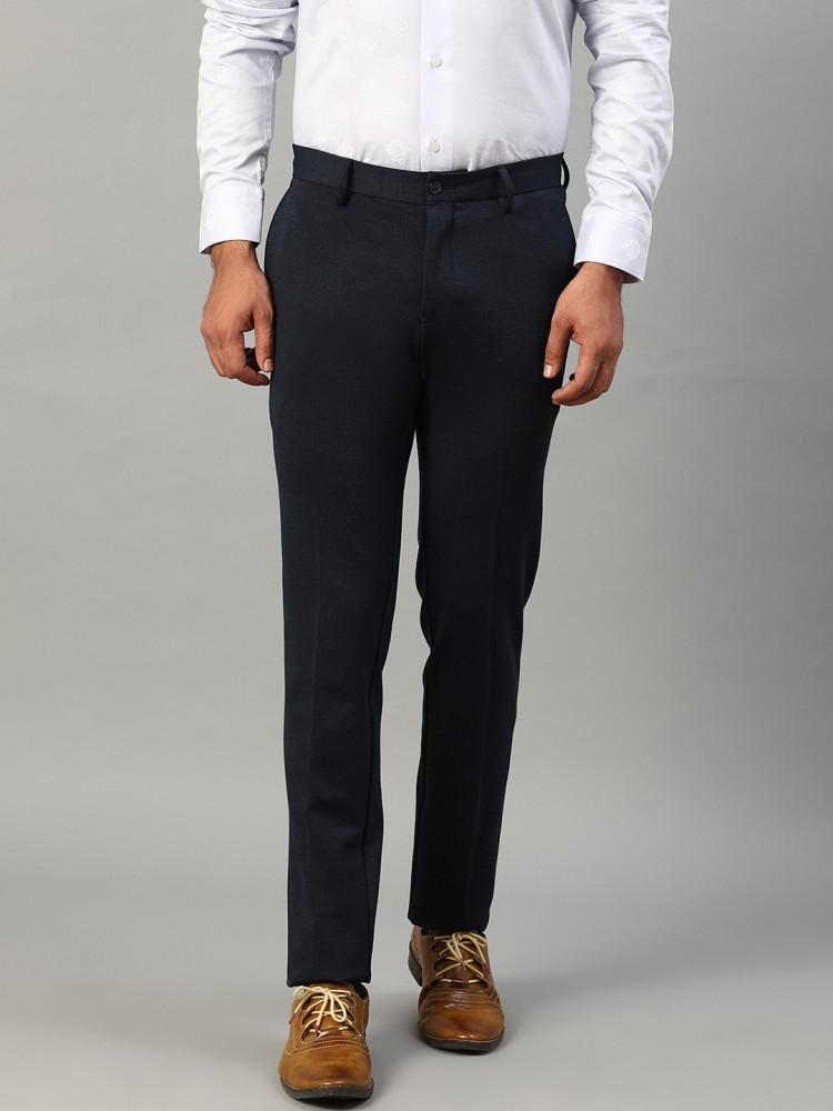 navy blue slim fit trouser