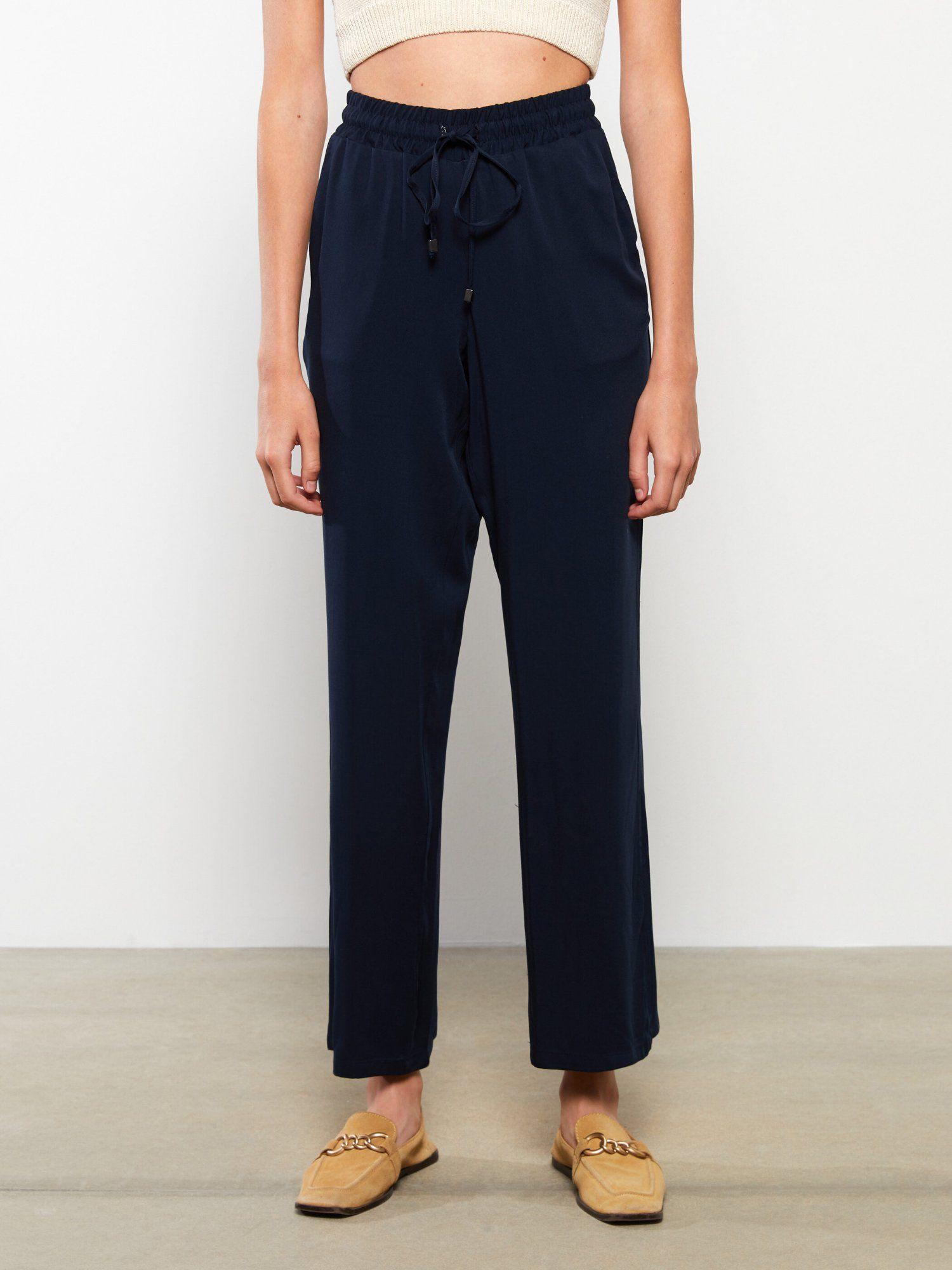 navy blue solid bottoms pants and trousers