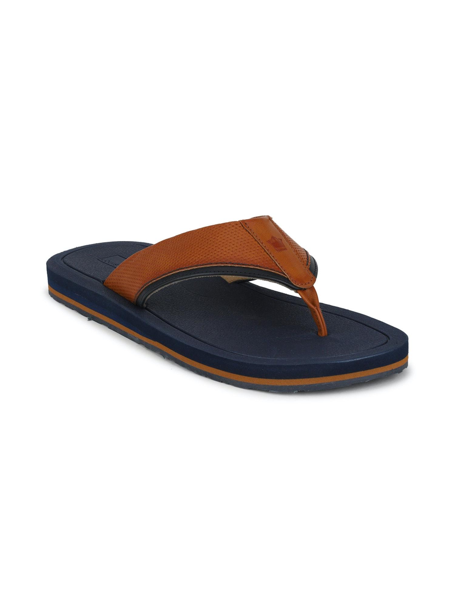 navy blue solid flipflops