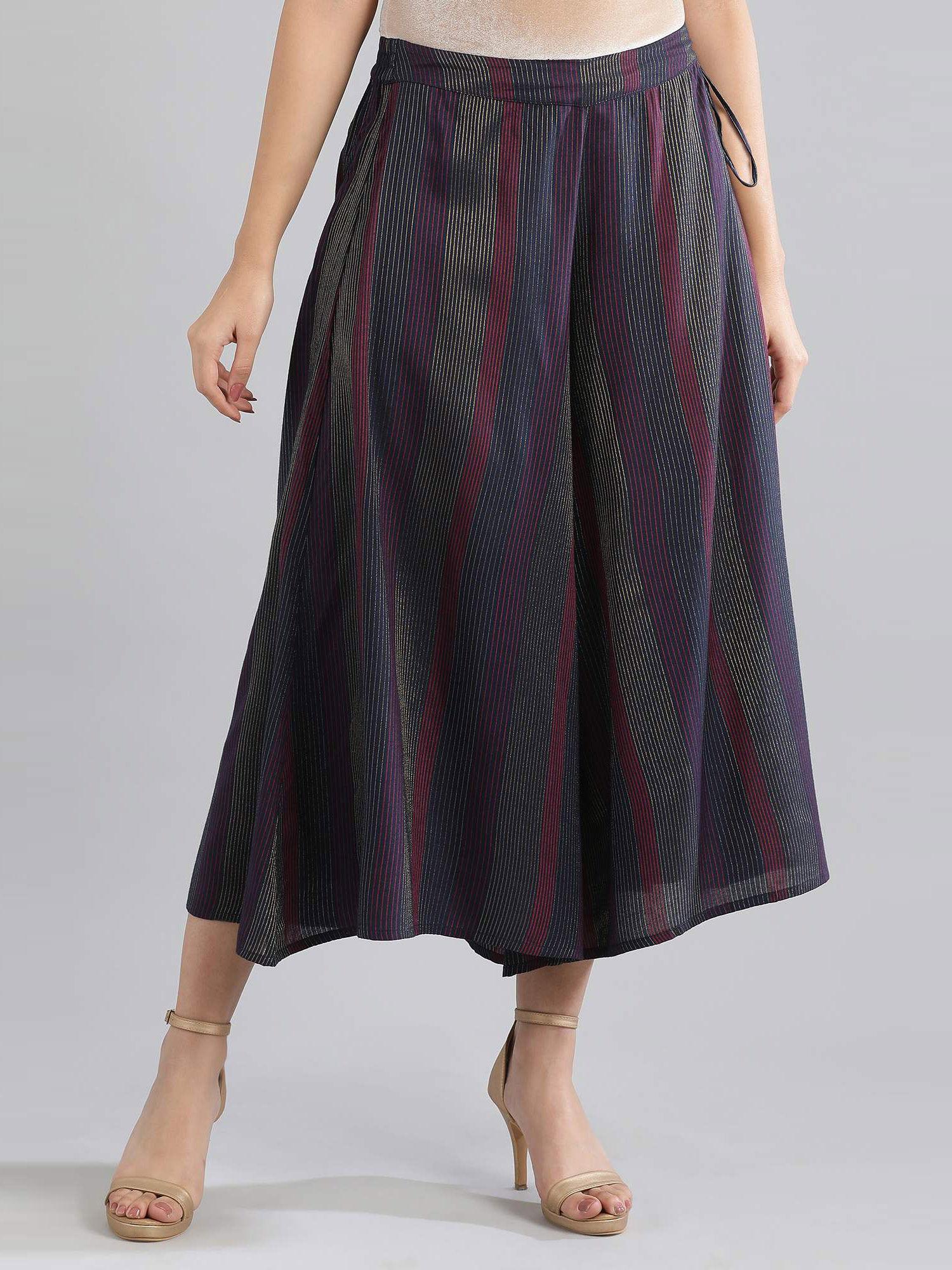 navy blue stripes palazzo