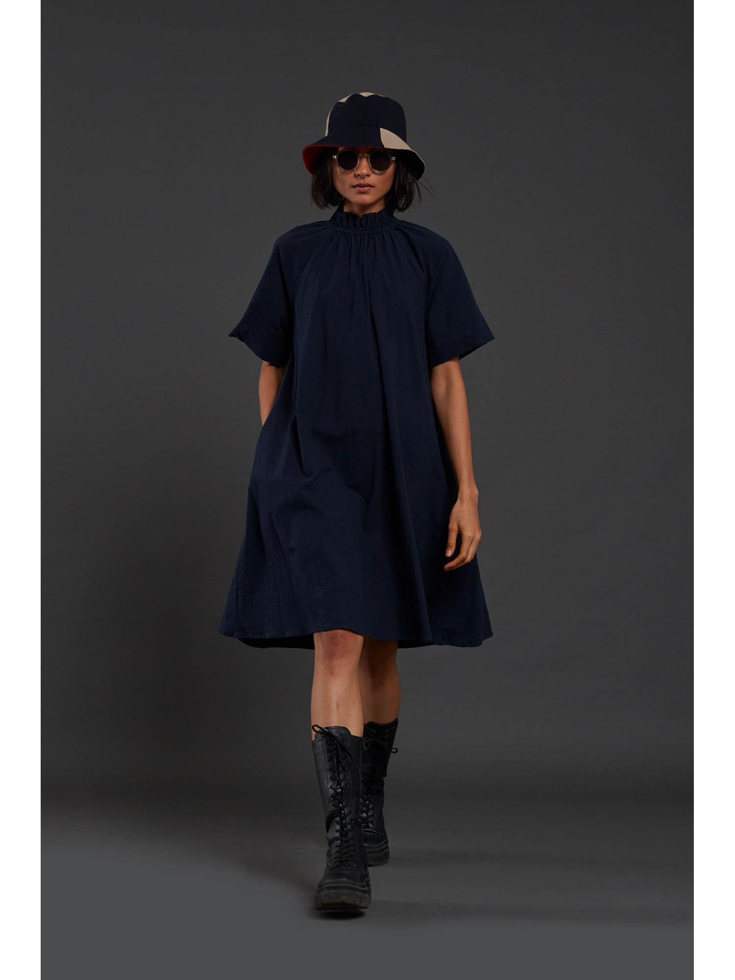 navy blue tora dress