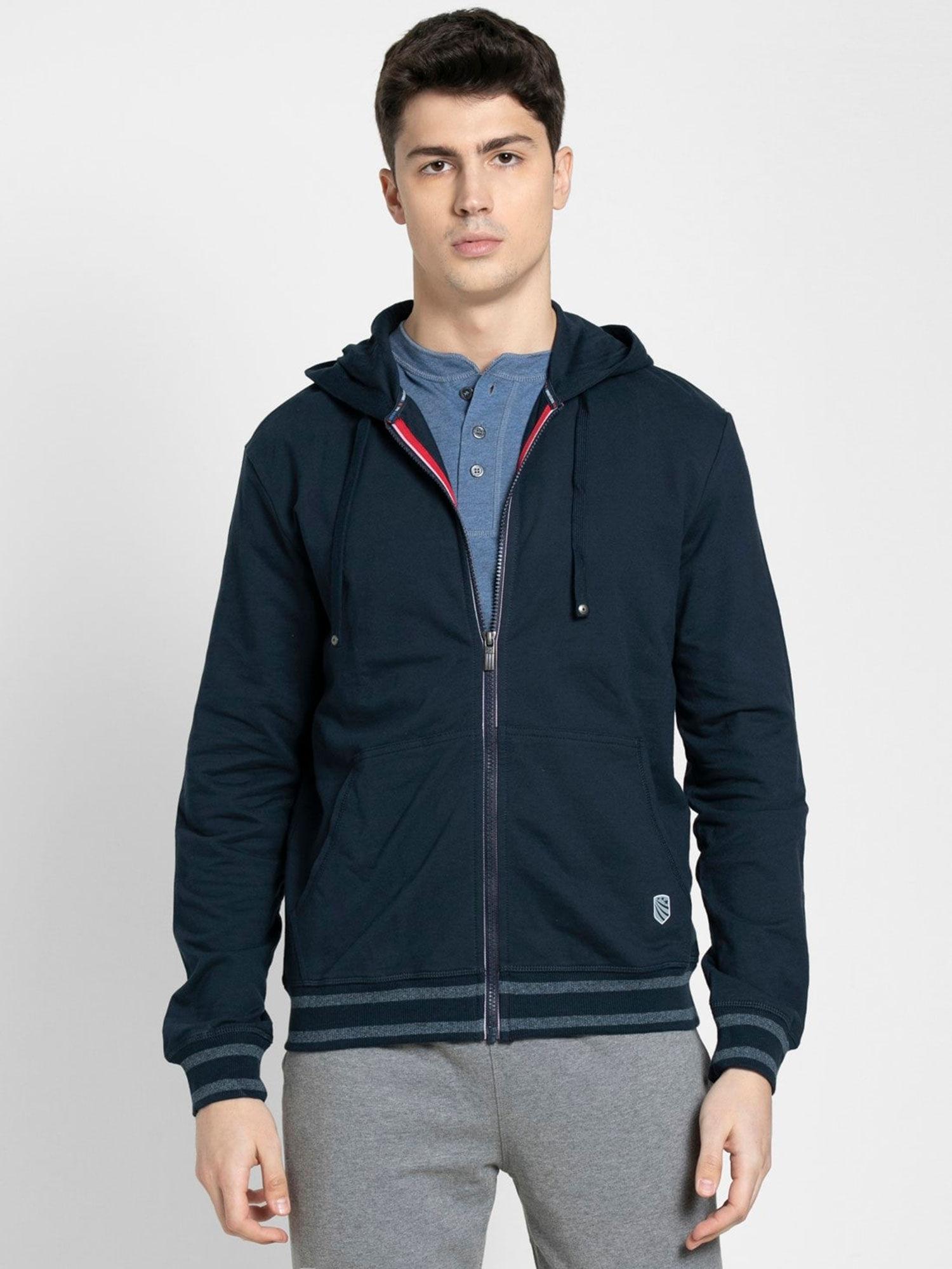 navy hoodie