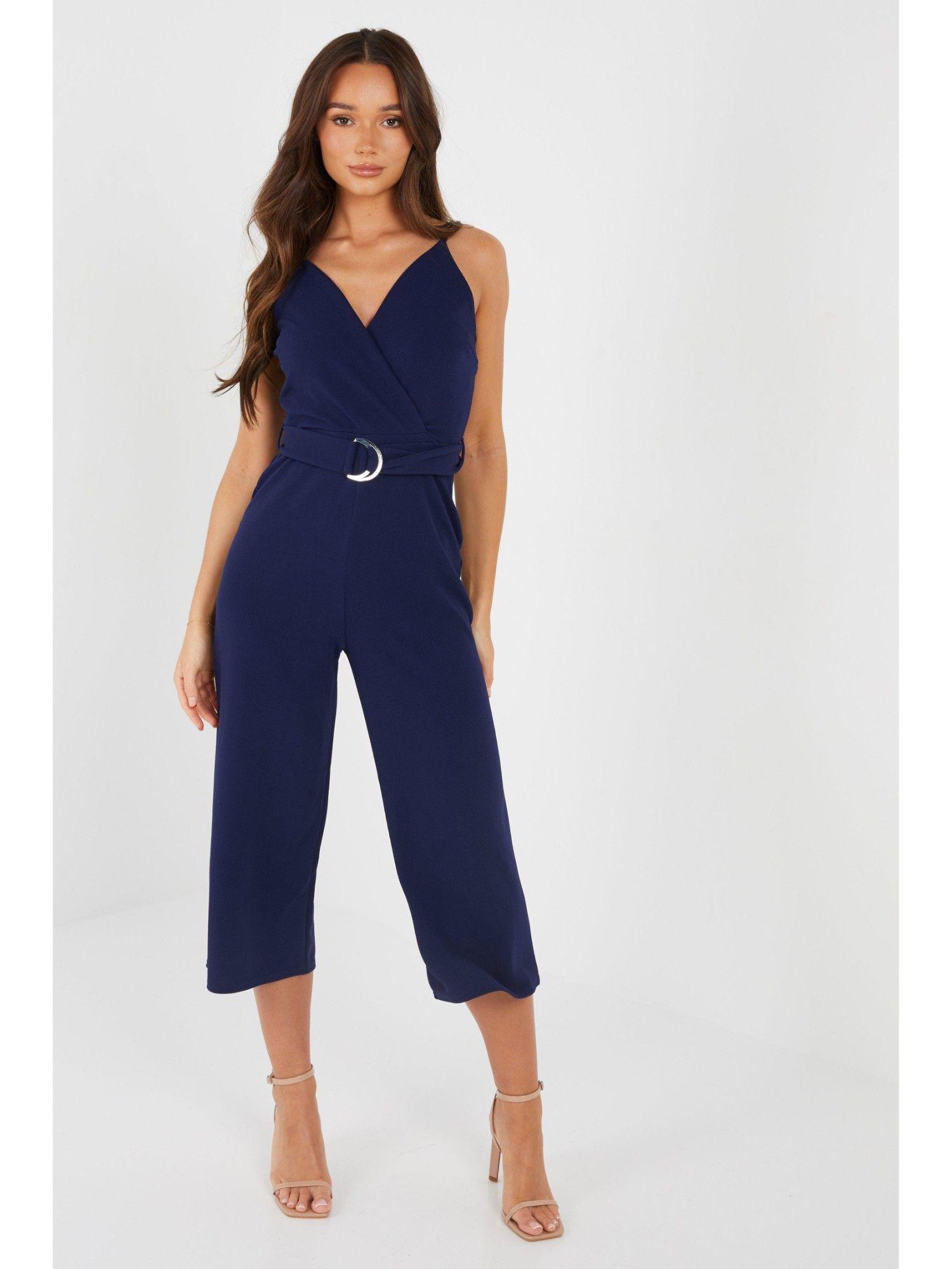 navy liverpool culotte jumpsuit