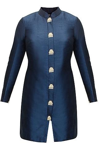 navy matador embroidered tunic