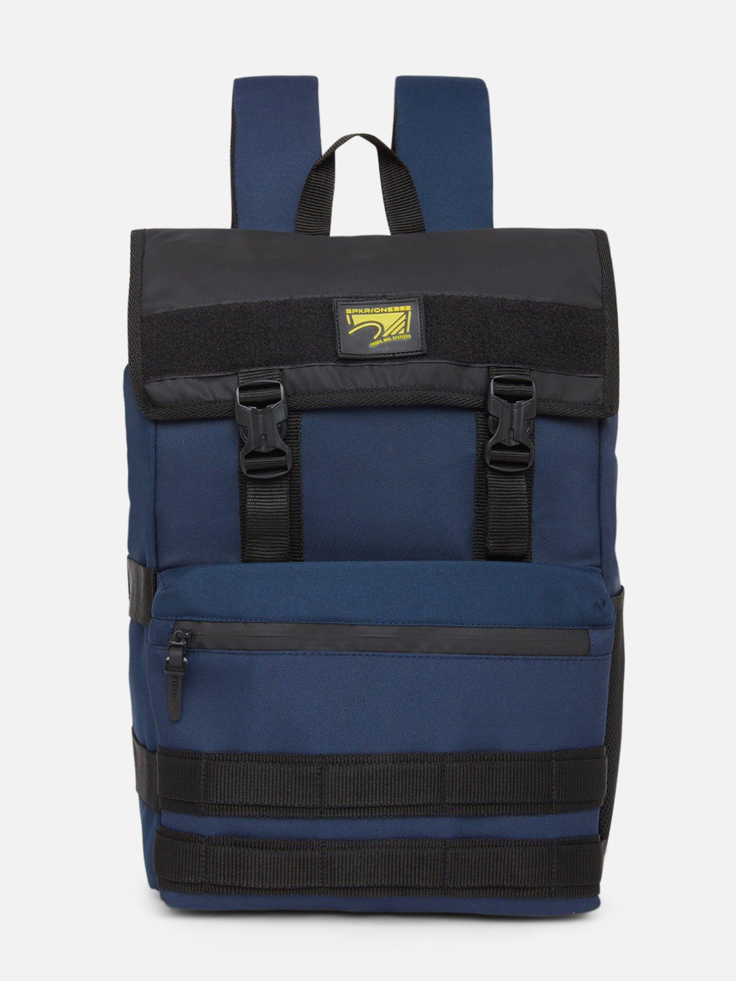 navy nylon traveller backpack