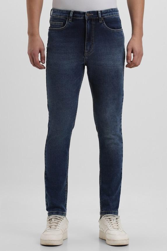 navy skinny jeans