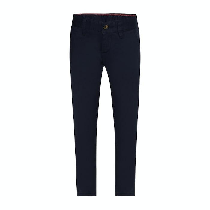 navy solid chinos