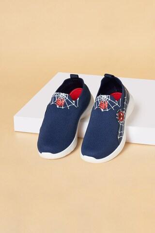 navy spiderman printed upper casual boys character shoes