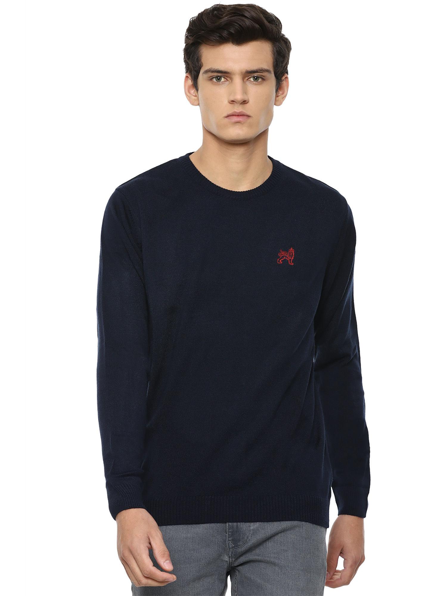navy sweater