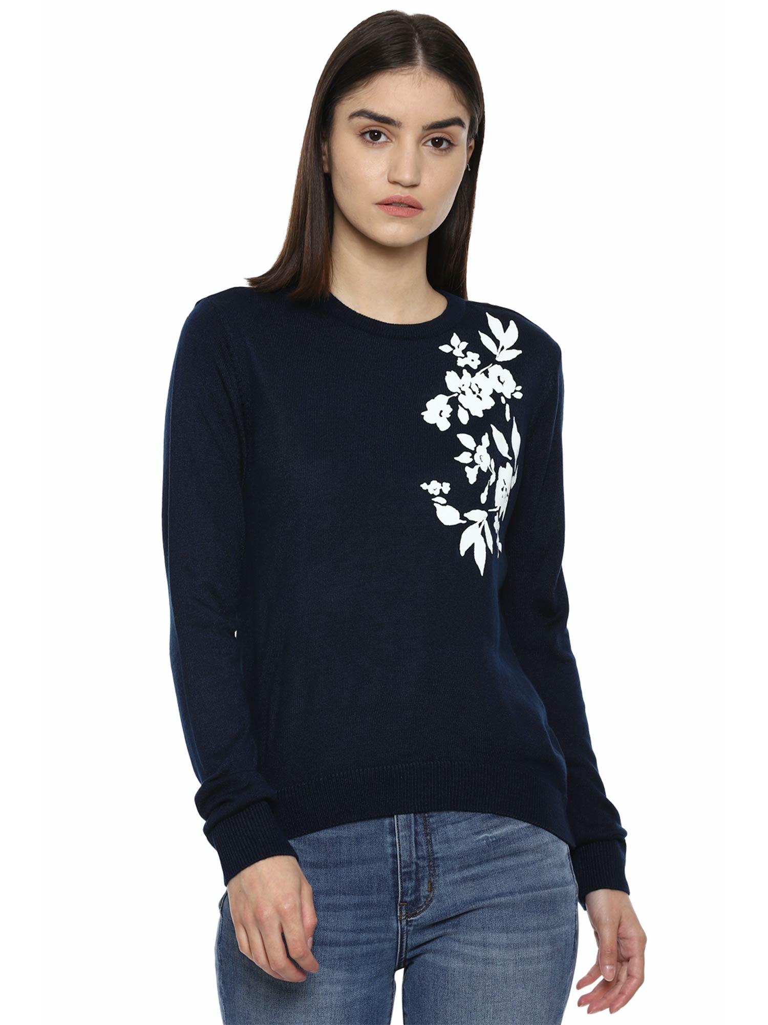 navy sweater