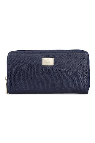 navy textured casual pv women wallet