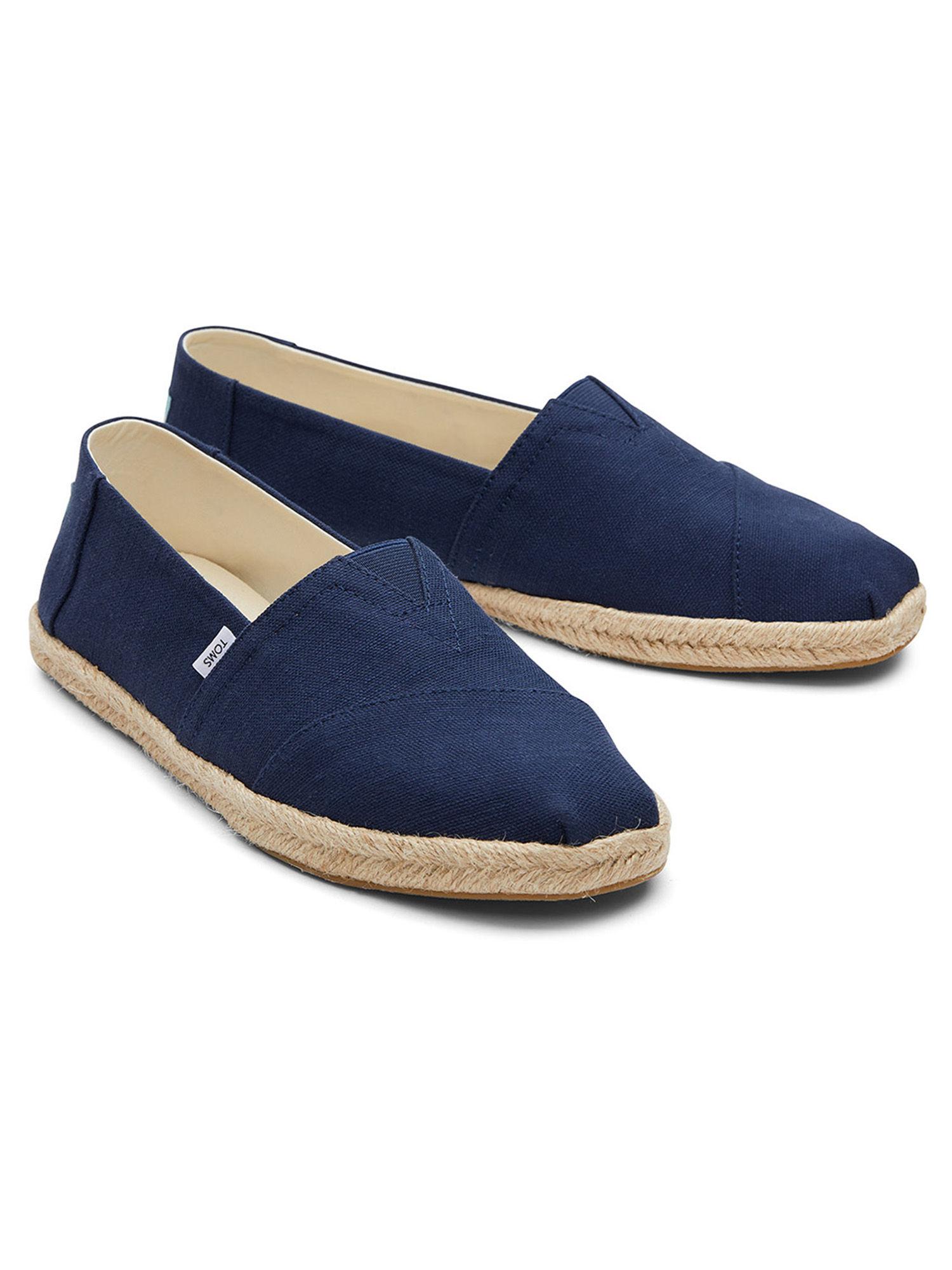 navy vegan canvas espadrilles