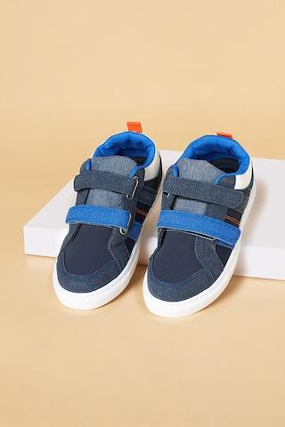 navy velcro upper casual boys casual shoes
