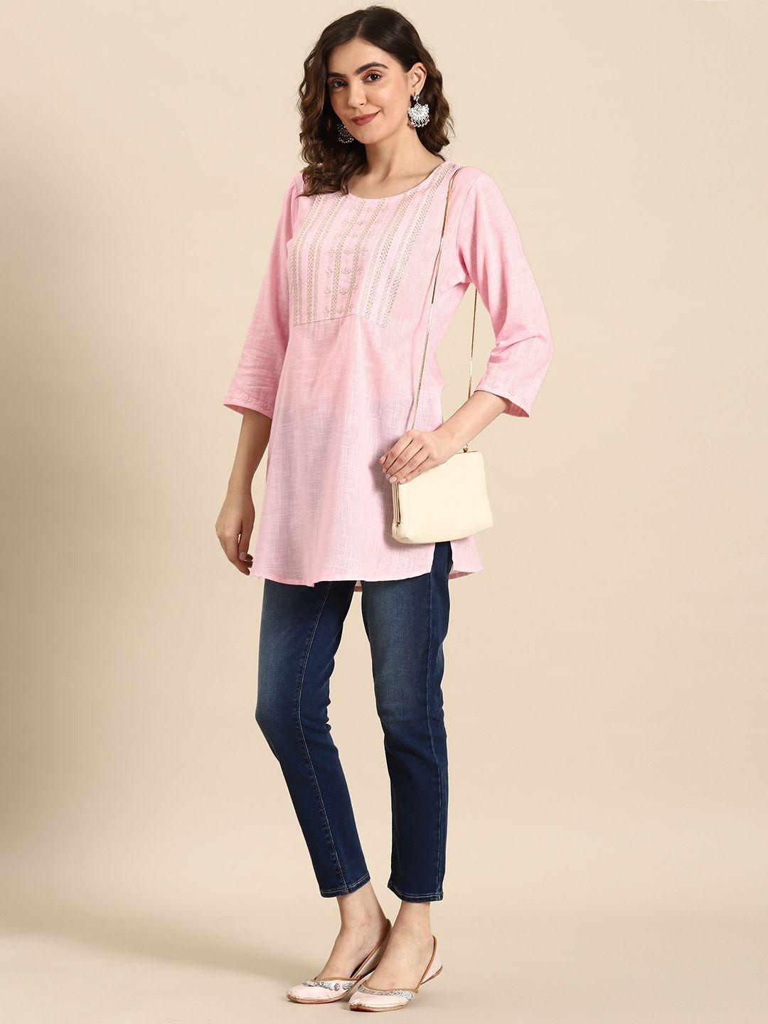 nayo embroidered cotton tunic