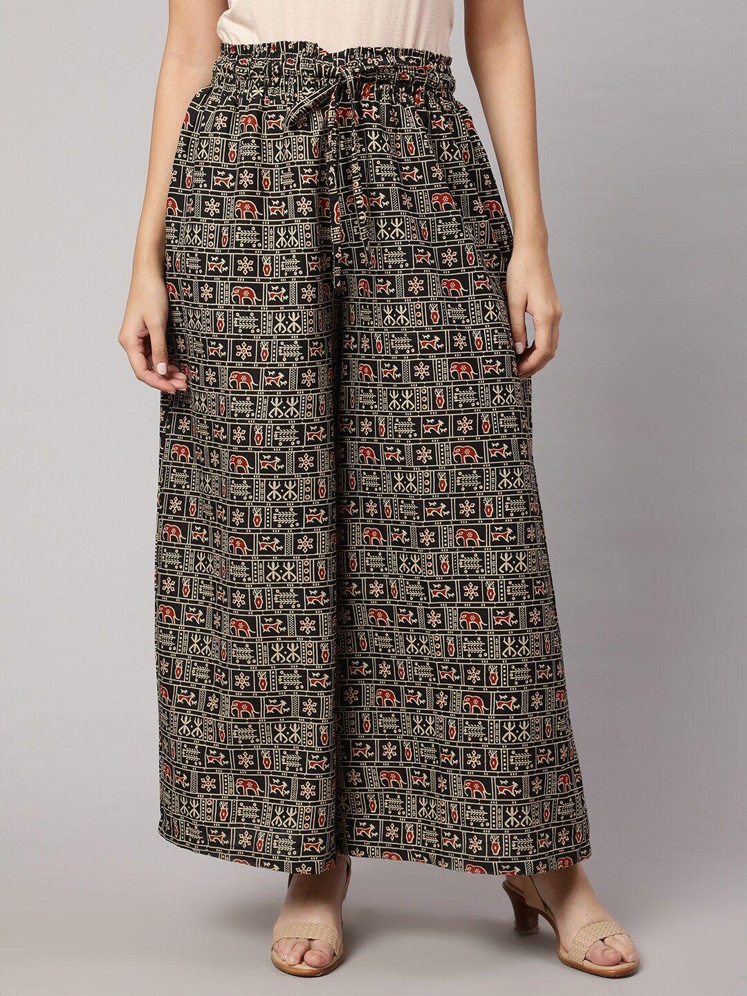 nayo geometric printed cottton palazzo