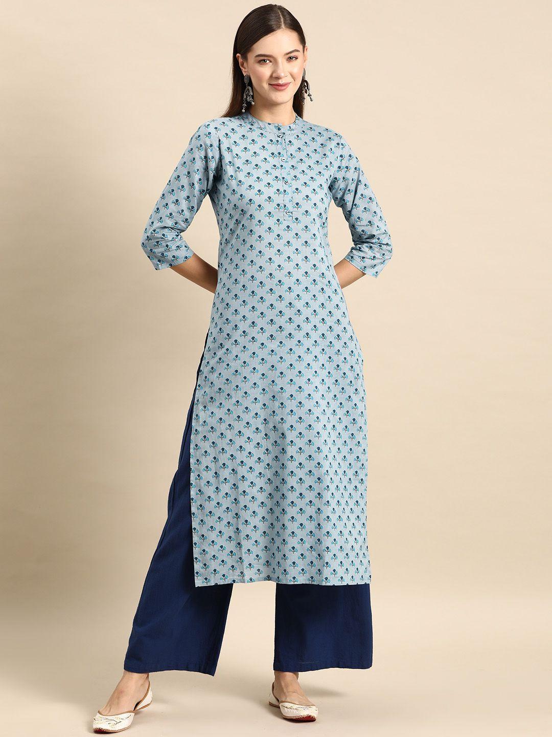 nayo women ethnic motifs printed cotton kurta