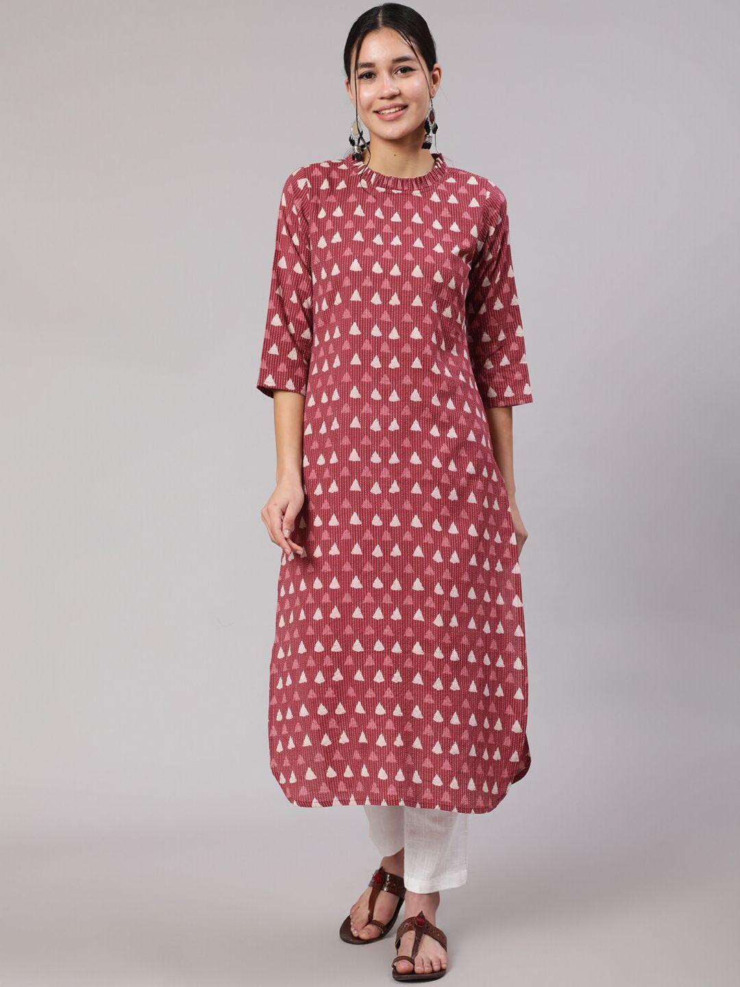 nayo women geometric printed kurta