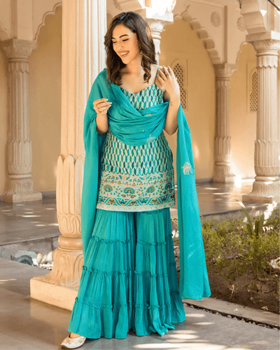 nazreen georgette sharara set