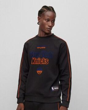 nba collection cotton blend regular fit sweatshirt