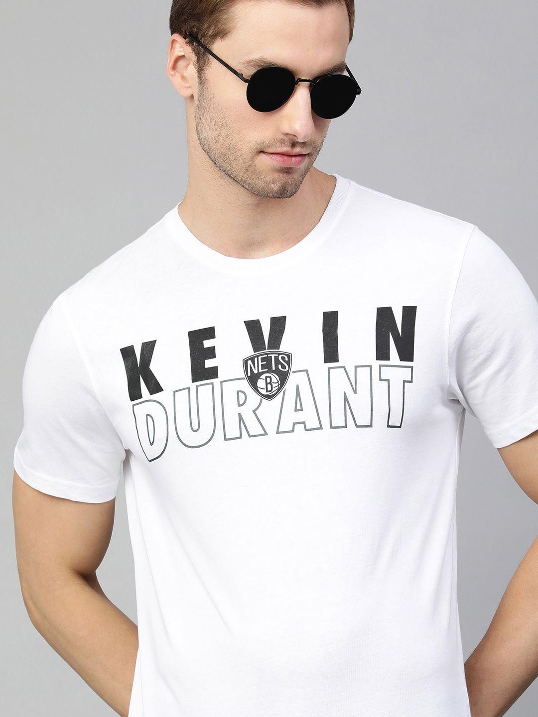 nba men white brooklyn nets kevin durant t-shirt