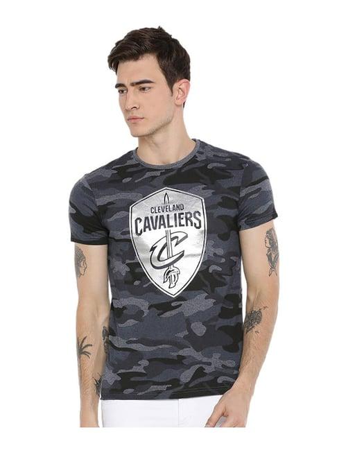 nba navy camo print t-shirt