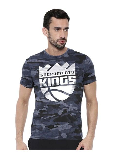 nba navy camo print t-shirt