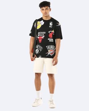 nba oversized graphic crew-neck t-shirt