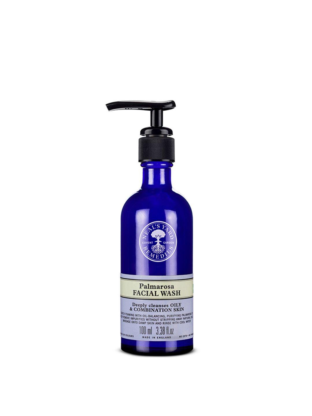 neal's yard remedies organic palmarosa facial wash for oily & combination skin-100ml