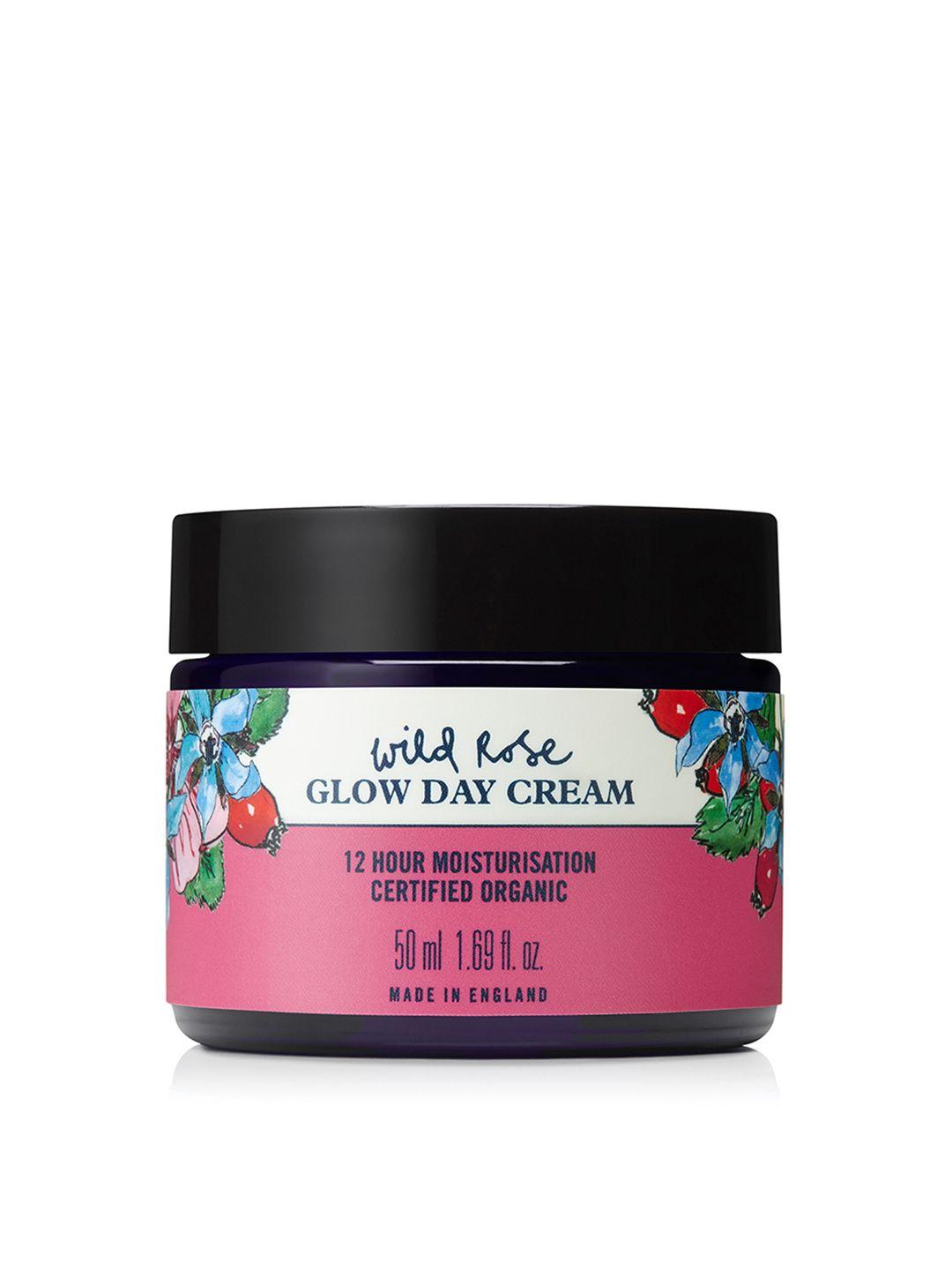 neal's yard remedies organic wild rose glow day cream for all skin types - 50 ml