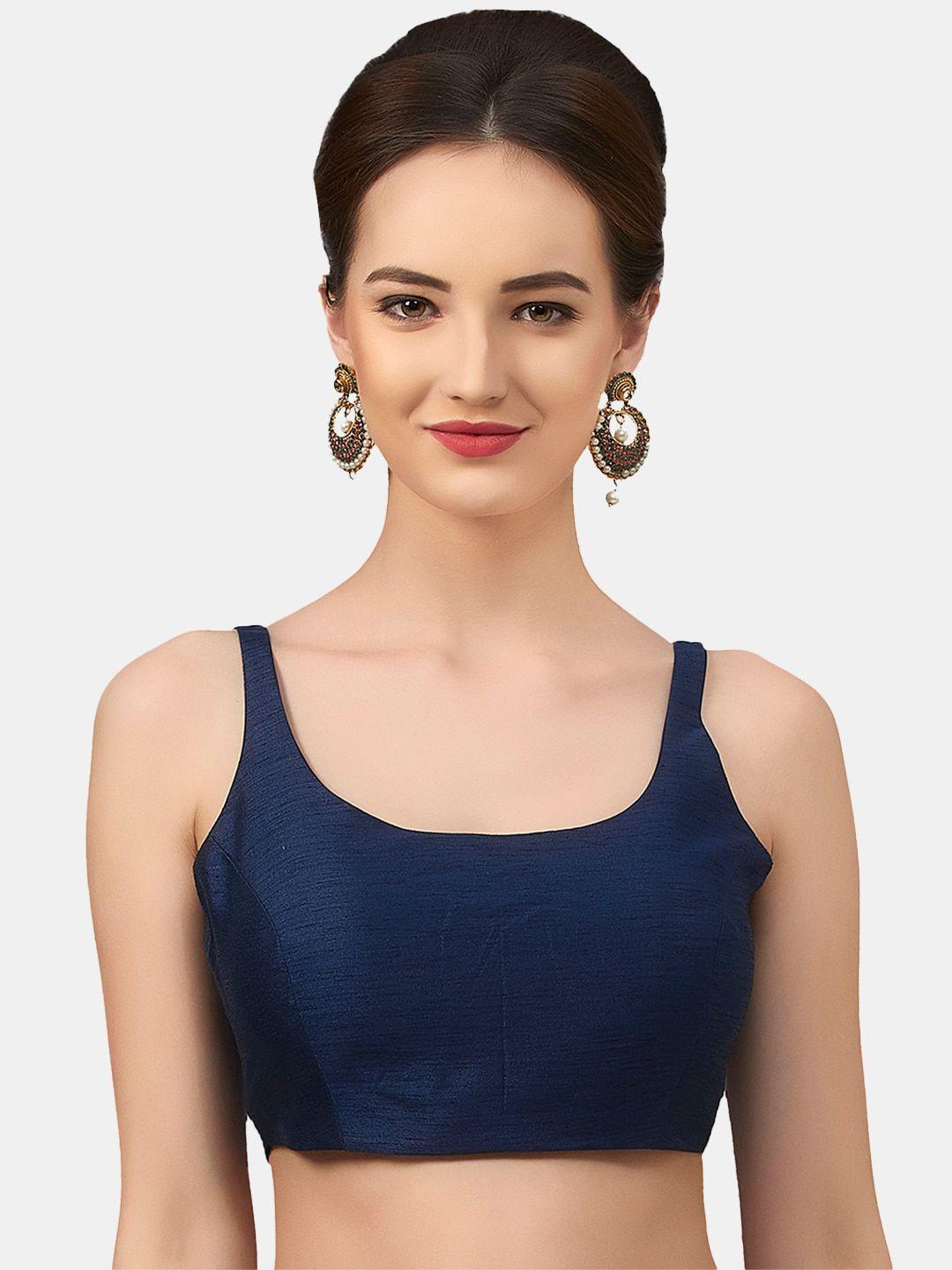 neckbook round-neck padded readymade saree blouse