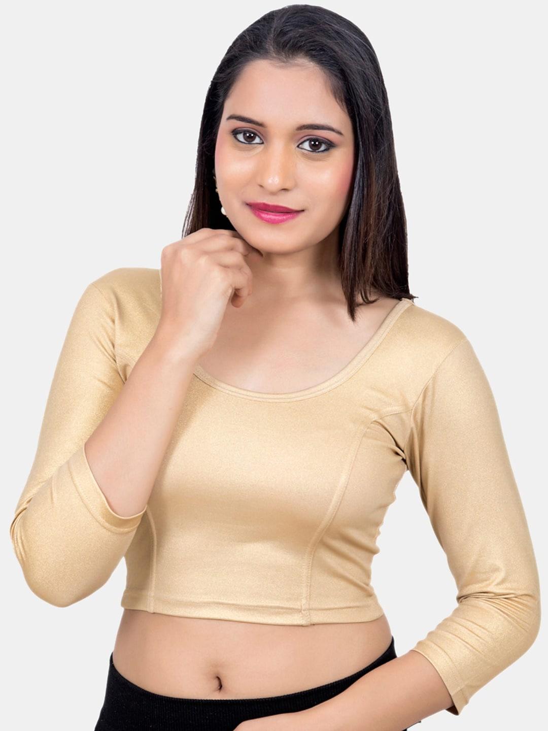 neckbook round neck stretchable saree blouse