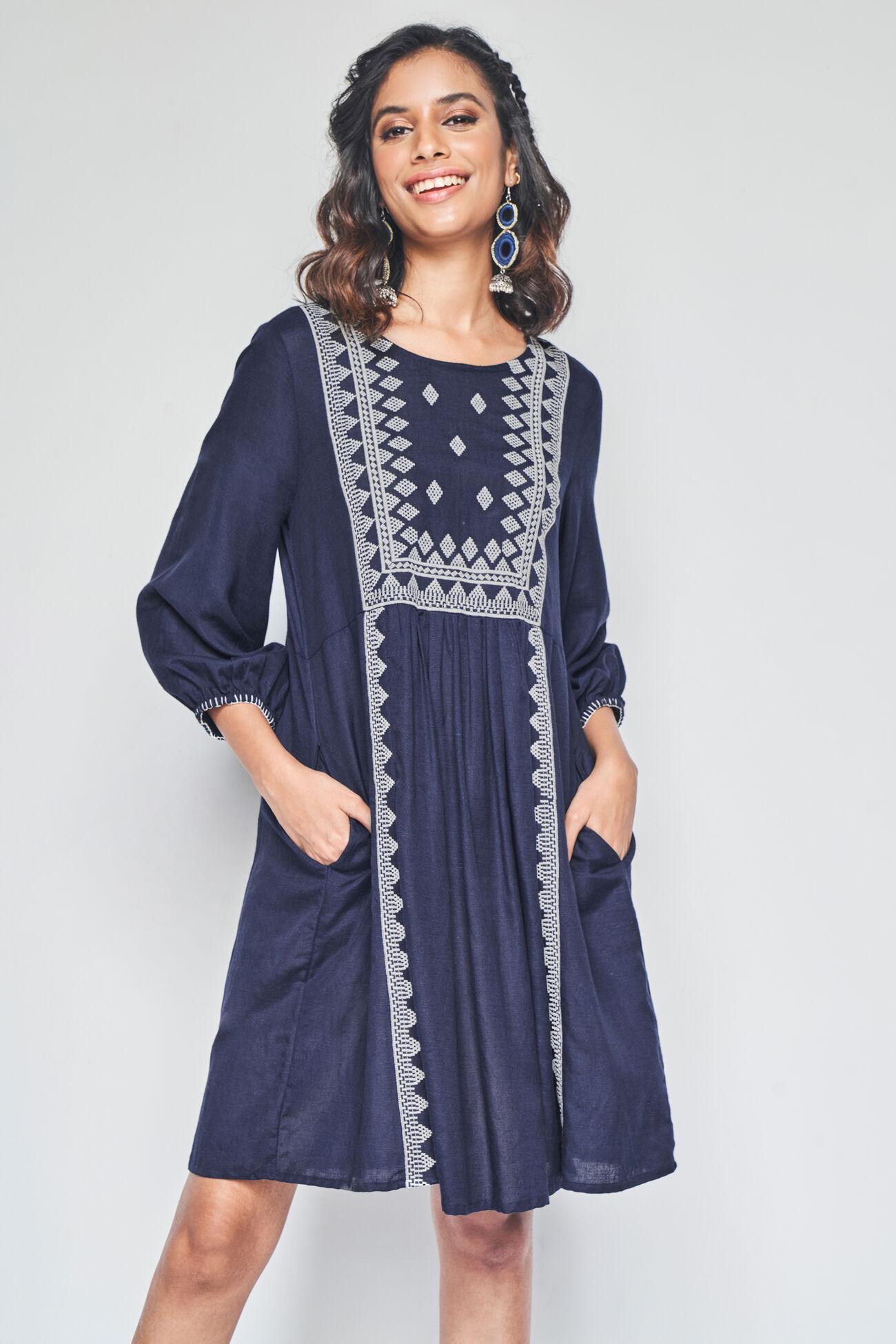 neelakshi embroidered dress