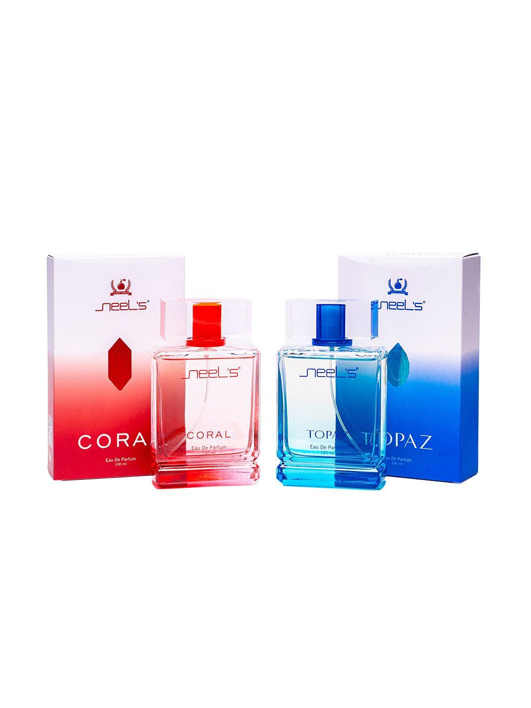 neels set of 2 eau de parfum 100ml each - topaz & coral