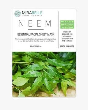 neem essential facial sheet mask