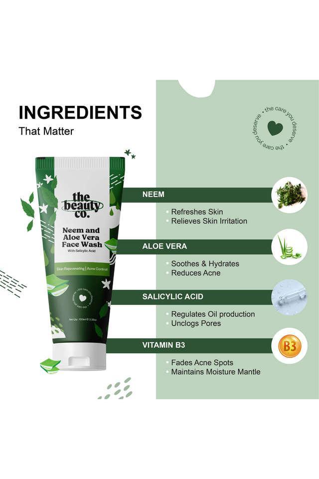 neem _ aloe vera face wash with salicylic acid