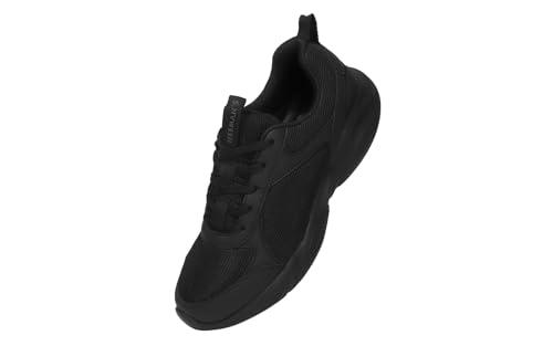 neeman's chunky blends sneakers for men | casual shoes for men | comfortable, flexible and breathable | sporty casuals | black uk9