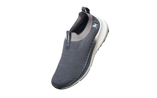 neeman's grip fit slip ons for men | casual shoes for men | lightweight & comfortable | grey uk9