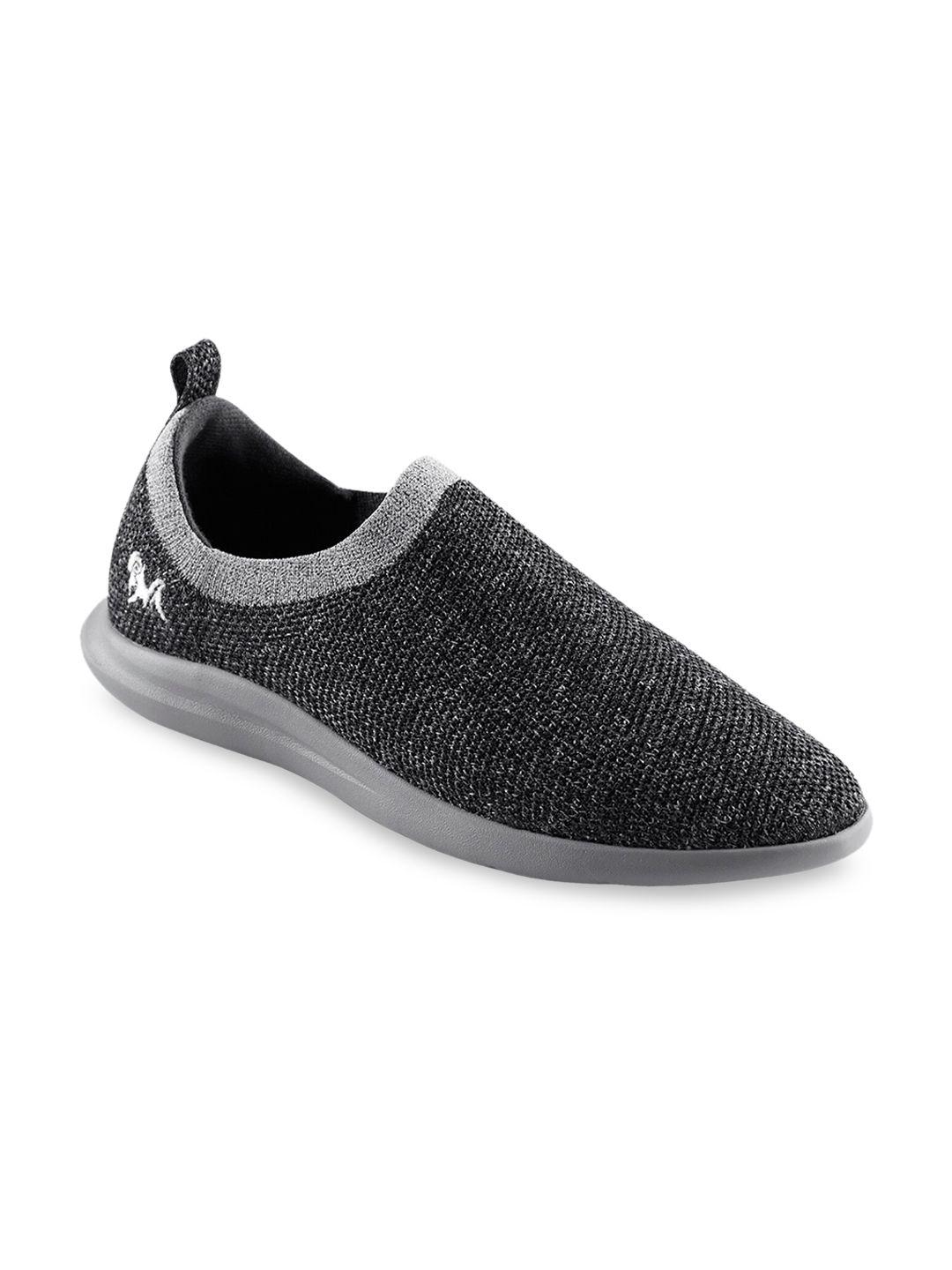 neemans men grey melange slip-on sneakers