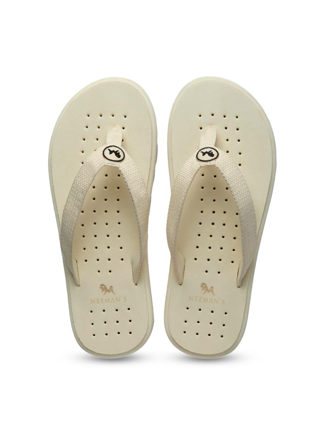 neemans unisex ivory cream eco flips