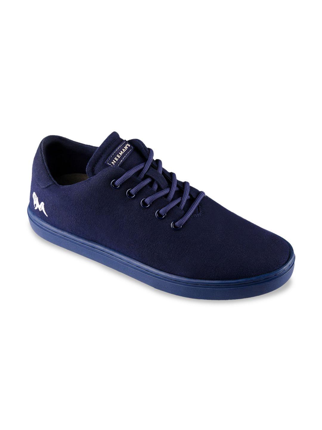 neemans unisex midnight blue cotton classic sneakers